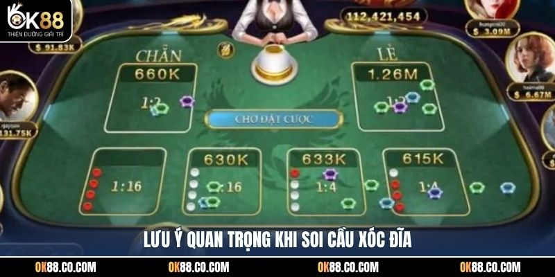 Lưu ý quan trọng khi soi cầu xóc đĩa