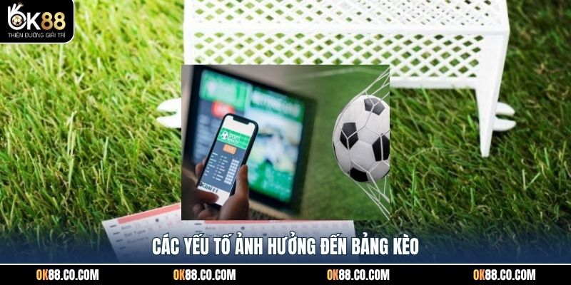 Các yếu tố ảnh hưởng đến bảng kèo