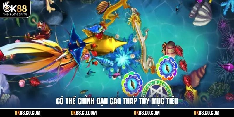 Có thể chỉnh đạn cao thấp tùy mục tiêu